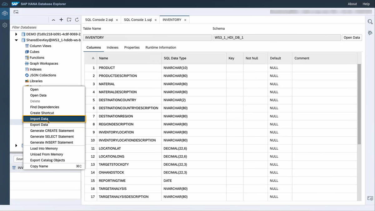 Import Data
