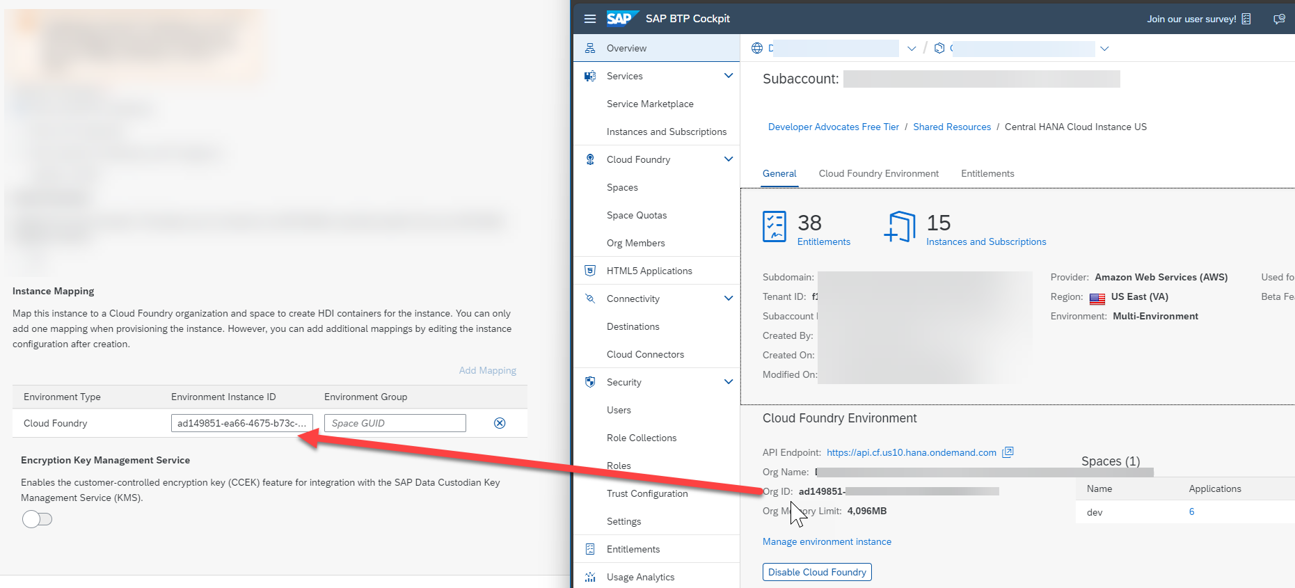 Add Mapping Instance
