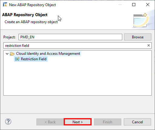 Create restriction field and restriction type