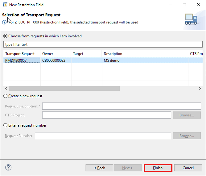 Create restriction field and restriction type
