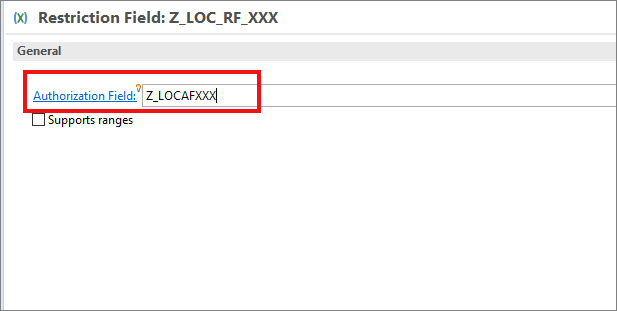 Create restriction field and restriction type