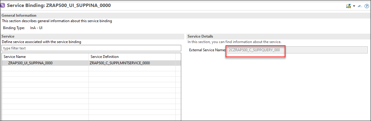 service binding