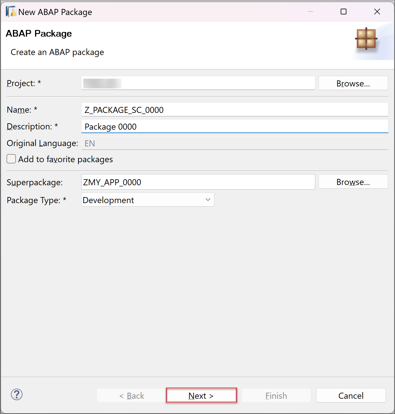 create package