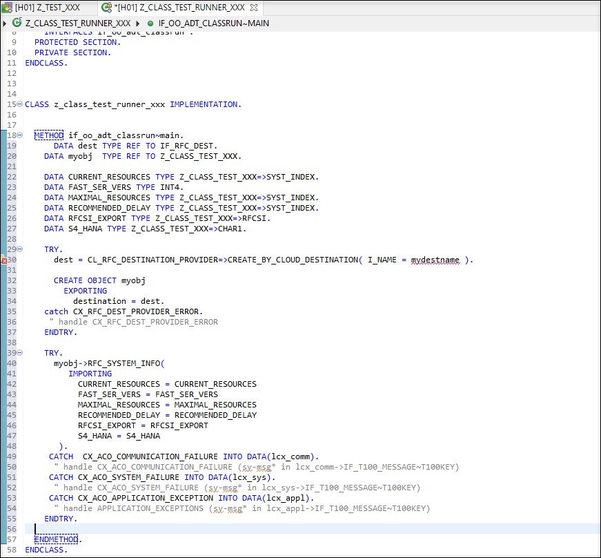 paste code sample