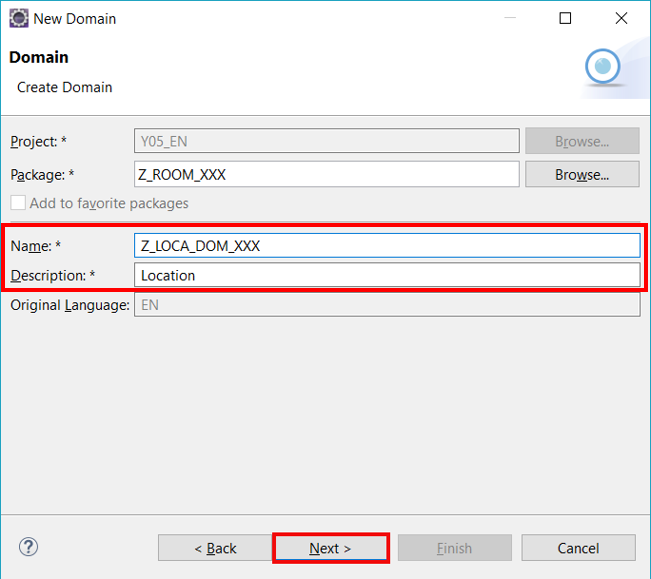 Create domain