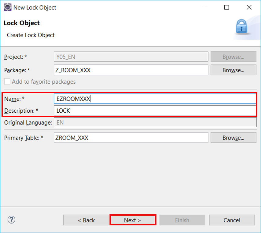 Create lock object