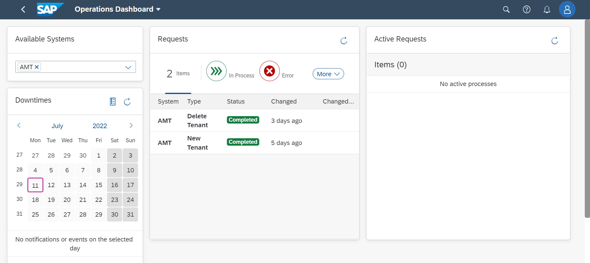 Operations Dashboard