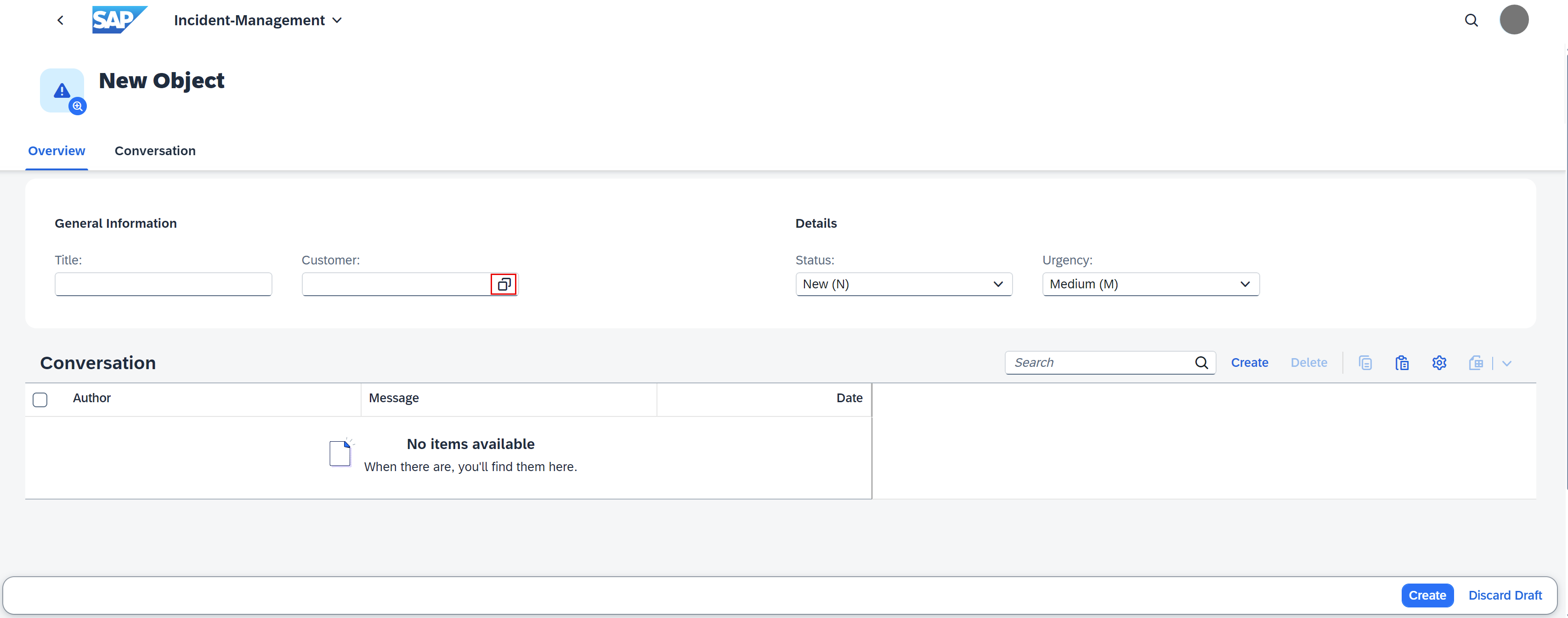 Value help for Customer field