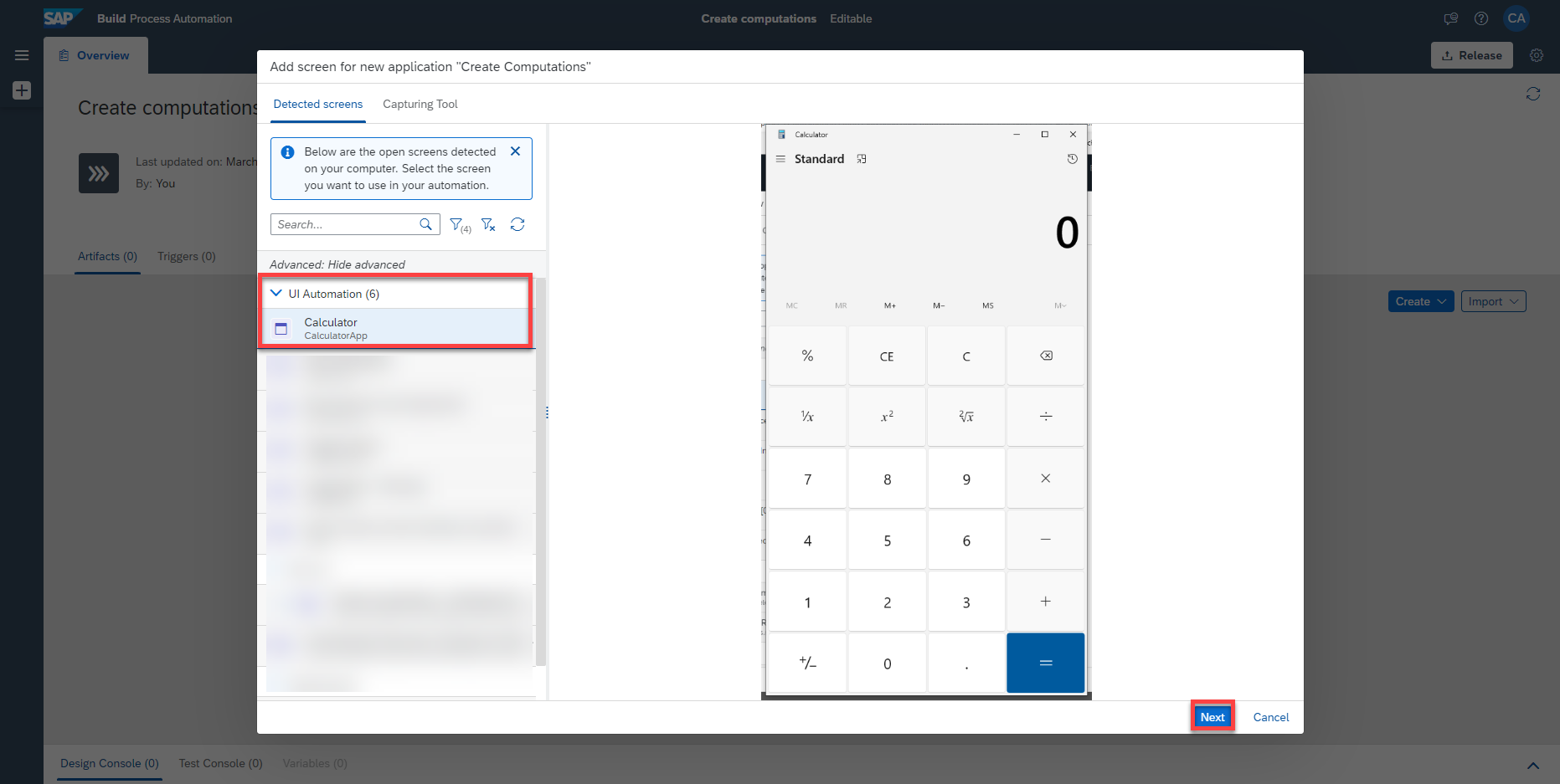 Select Calculator