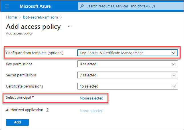 Access policy
