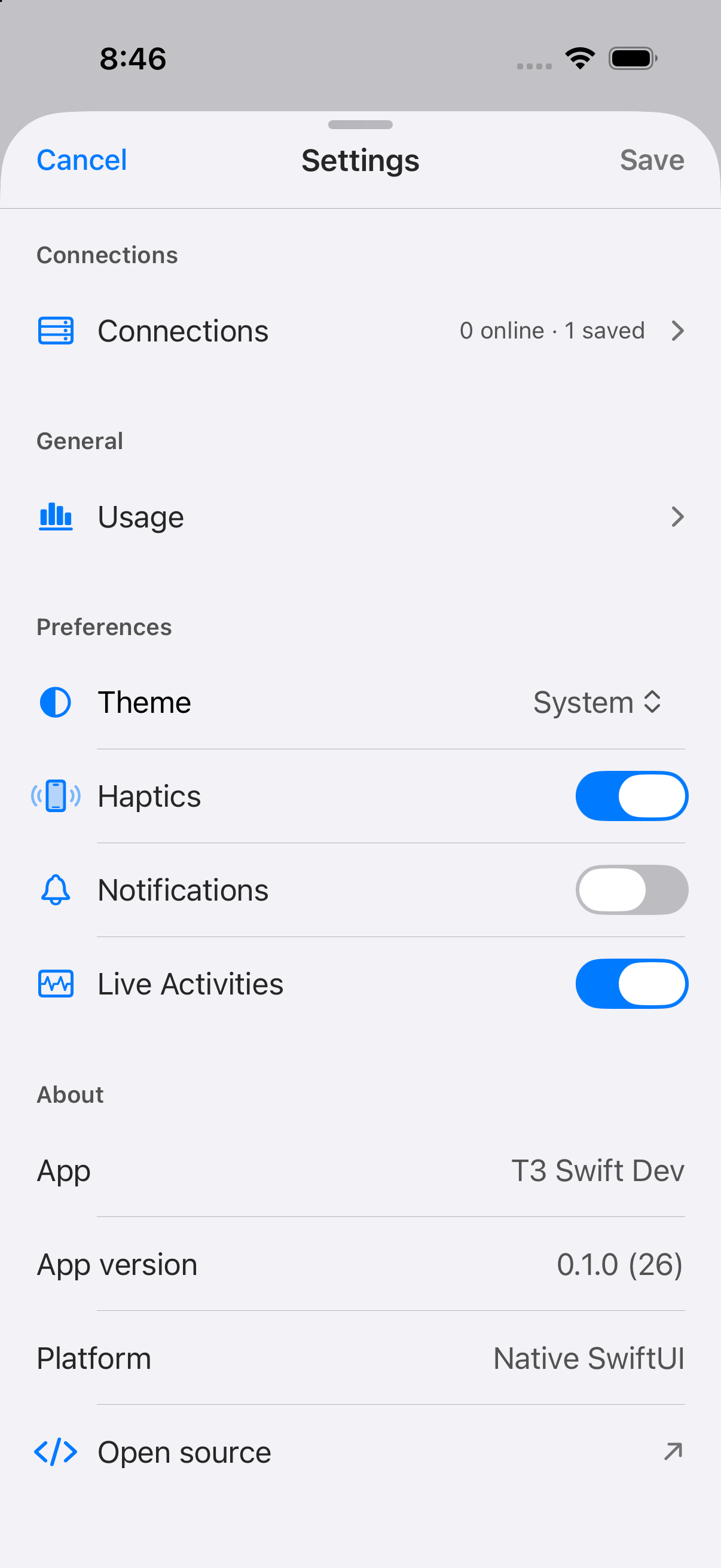Exact version settings