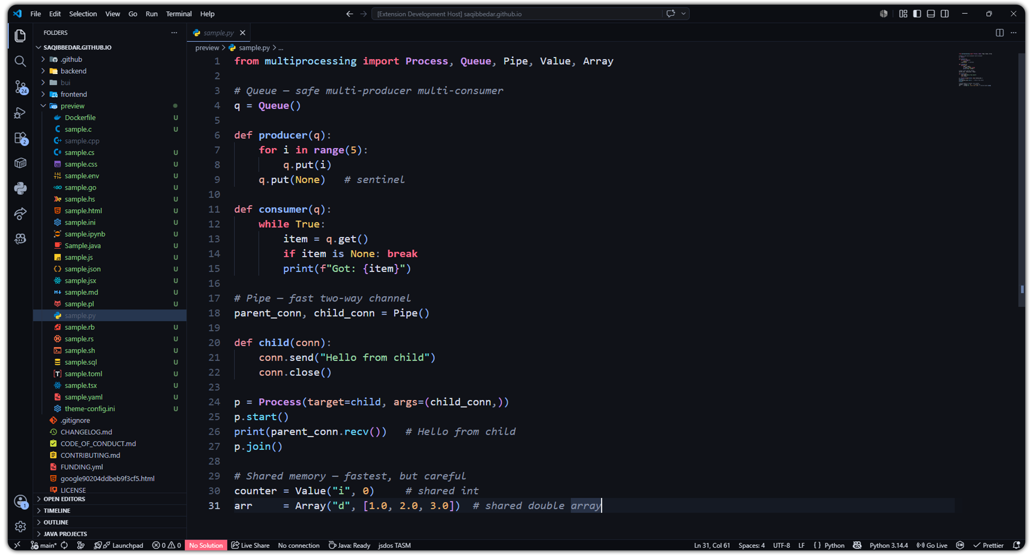BedarX Dark theme preview