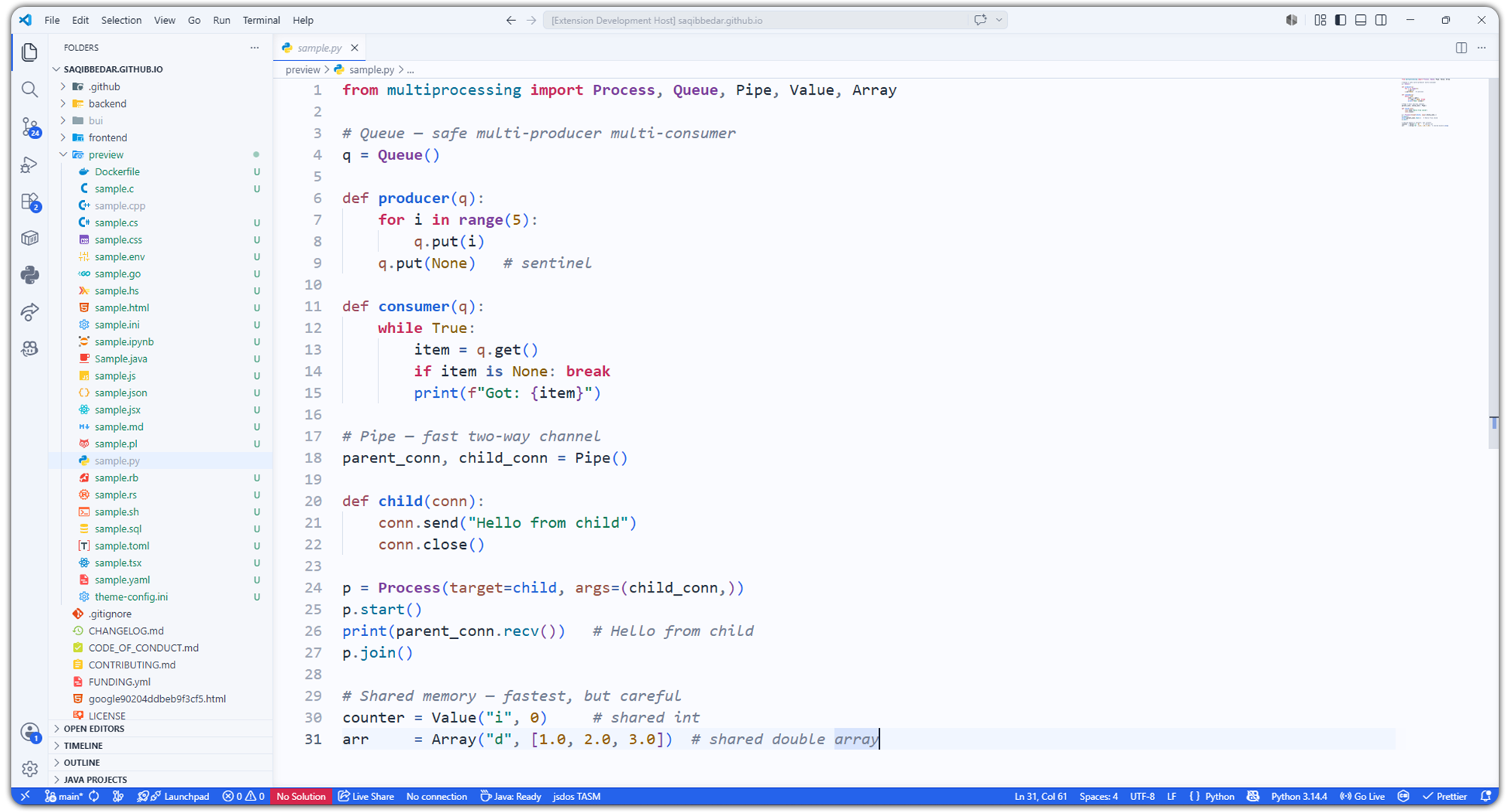 BedarX Light theme preview