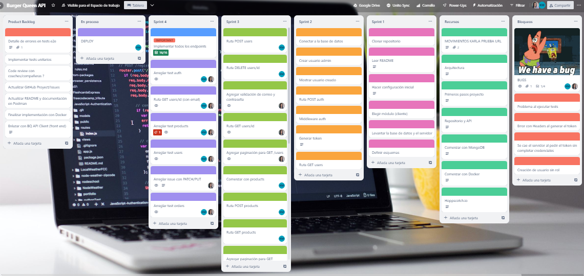 Planificación en Trello