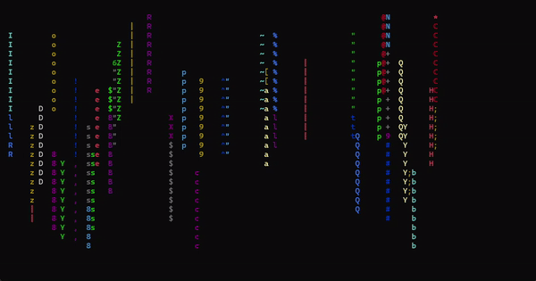 Digital Rain Project | A Digital Rain Project in C++