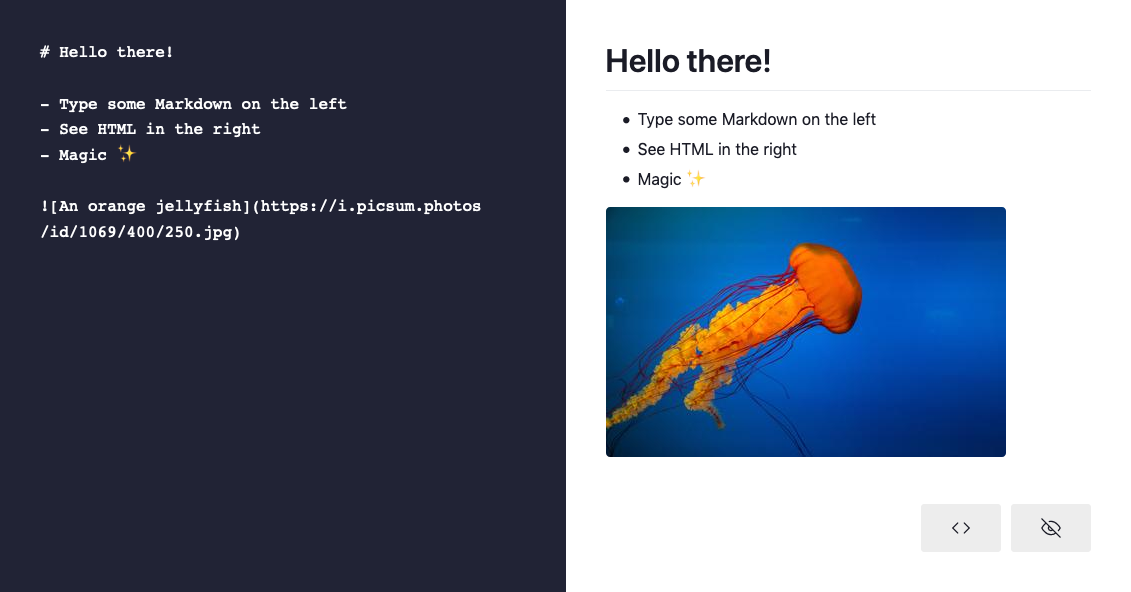 Markdown Editor in Vue.js and XState