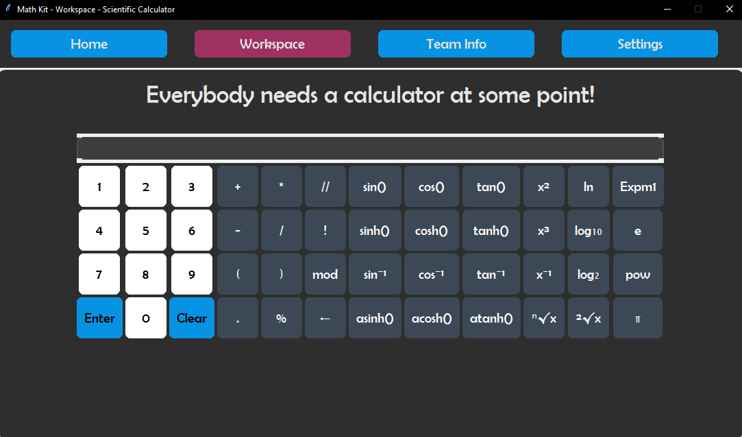 The Calculator Window