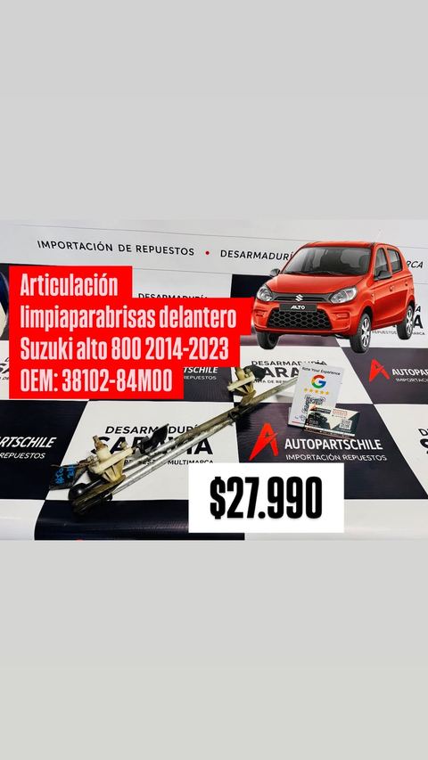 Articulación de limpiaparabrisas Suzuki Alto 800