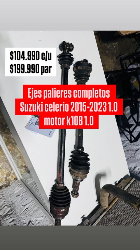Ejes palieres completos Suzuki Celerio K10B