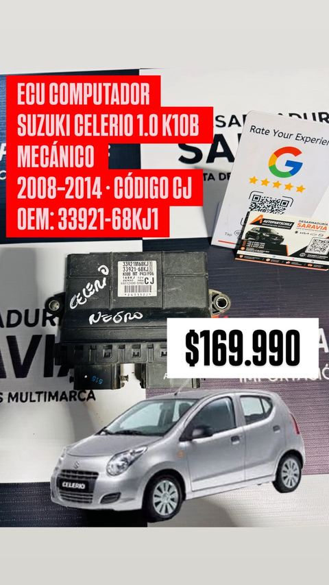Computador de motor ECU K10B código CJ, OEM 33921-68KJ1