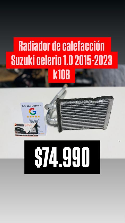 Radiador de calefacción Suzuki Celerio K10B