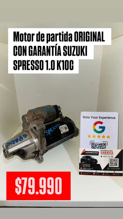 Motor de partida Suzuki S-Presso 1.0 K10B