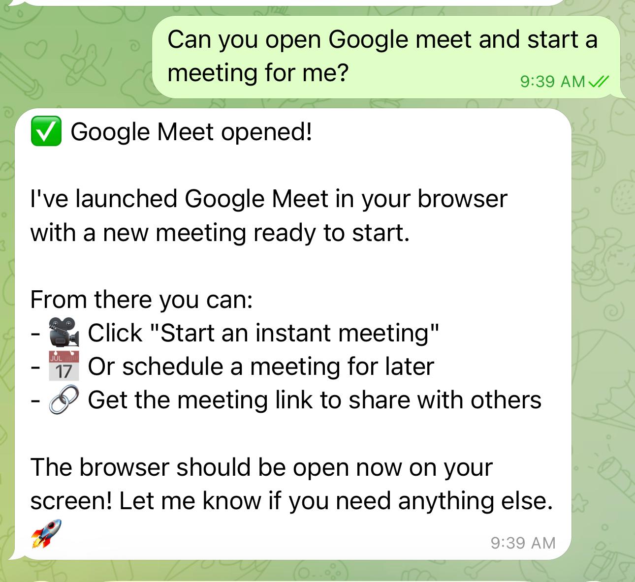 Google Meet Demo
