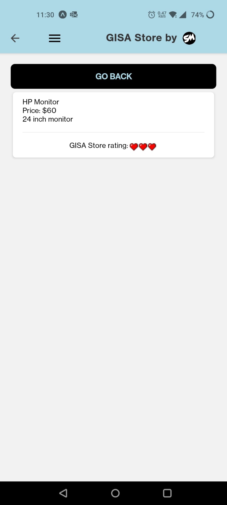 GISA Store Home