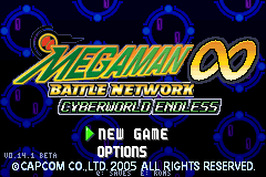 The title's menu: NEW GAME and OPTIONS under the logo