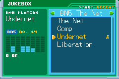 The Jukebox playing a BN5 song, named for where BN5 plays it