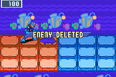 ENEMY DELETED! as the Darkloid's battle ends
