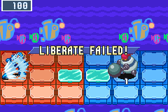 LIBERATE FAILED! over a battle whose final turn ran out, the viruses still standing