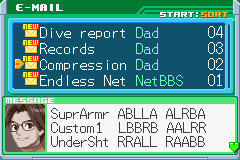 Dad's Compression mail in the PET's E-Mail: SuprArmr ABLLA ALRBA, Custom1 LBBRB AALRR, UnderSht RRALL RAABB