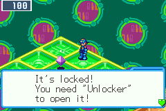 A purple Mystery Data in Green Area: It's locked! You need Unlocker to open it!