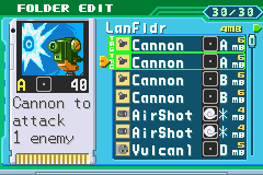 The folder's EDIT with two Cannons tagged together, green TAG marks beside them