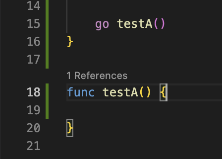 show reference on func