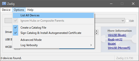 Tick List All Devices