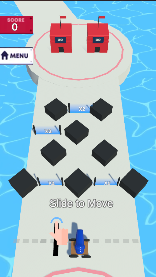 MobControl clone gameplay: mob units charging down the lane