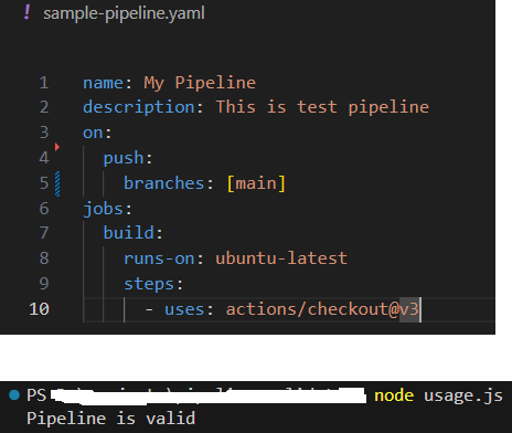 Correct Pipeline