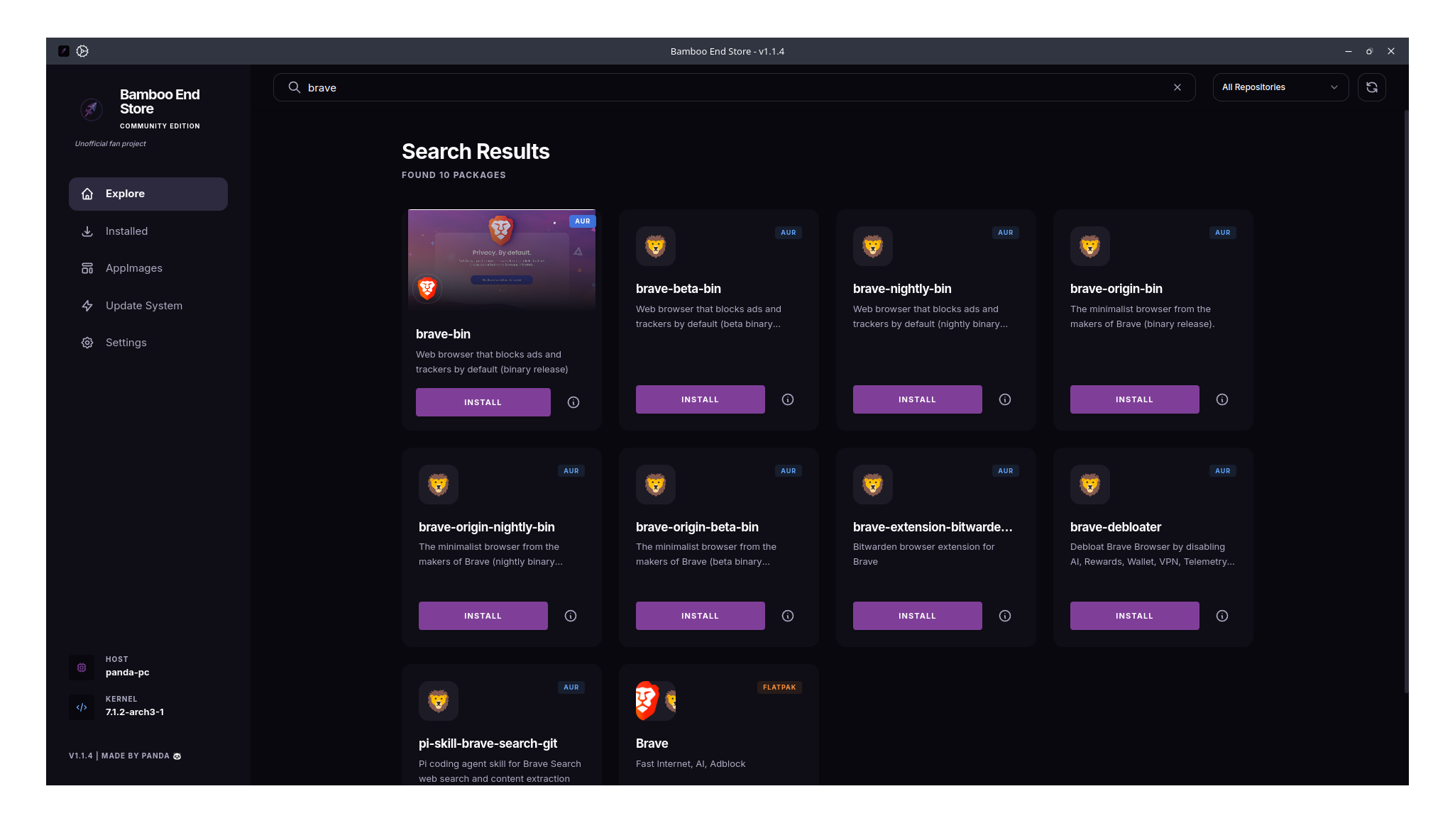 Search Screen