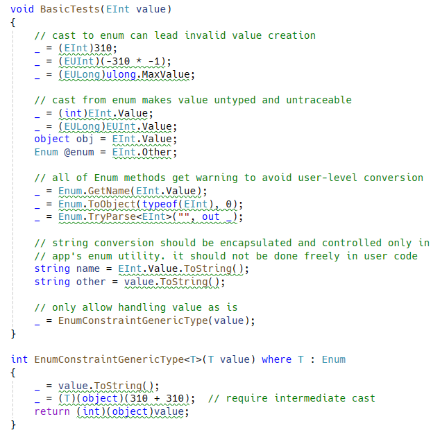 Enum Analyzer