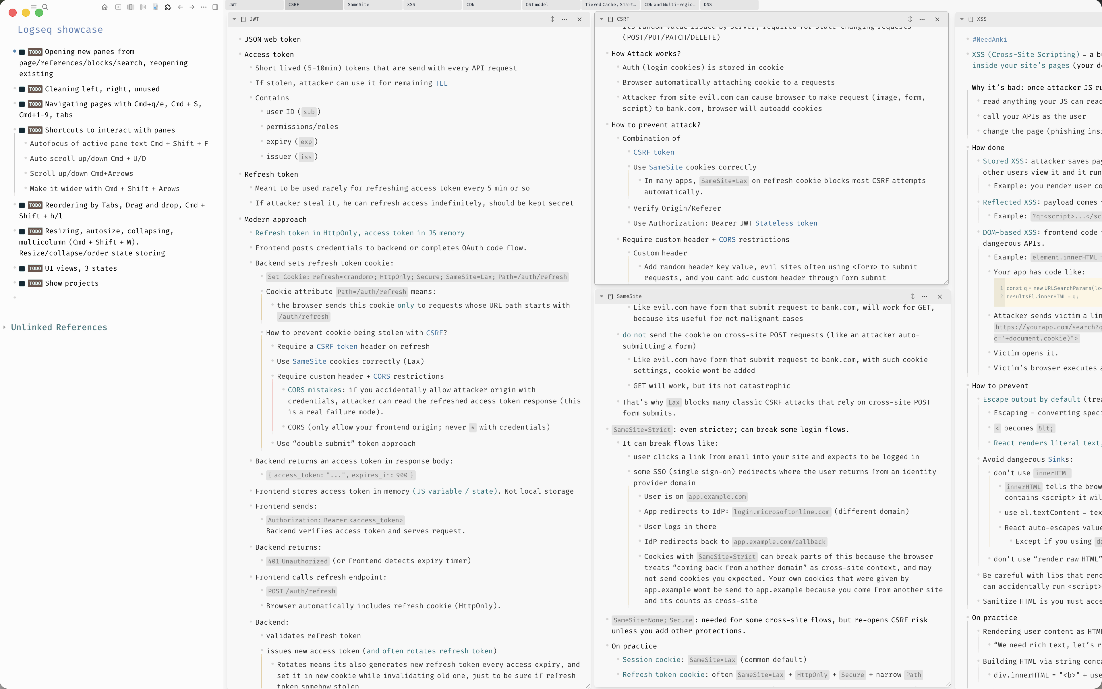 Panes mode light mode screenshot