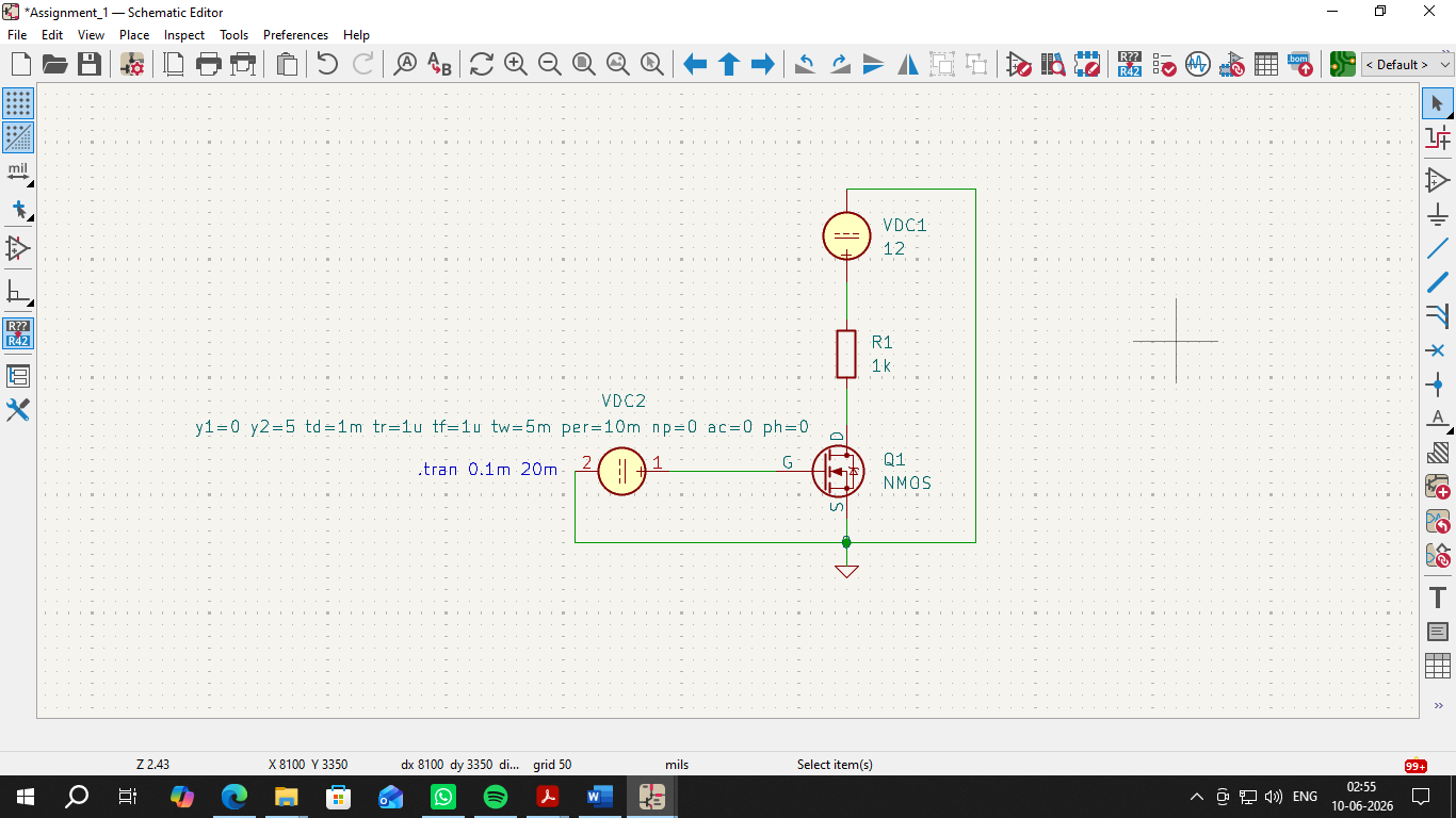MOSFET-As-Switch-Kicad-Simulation