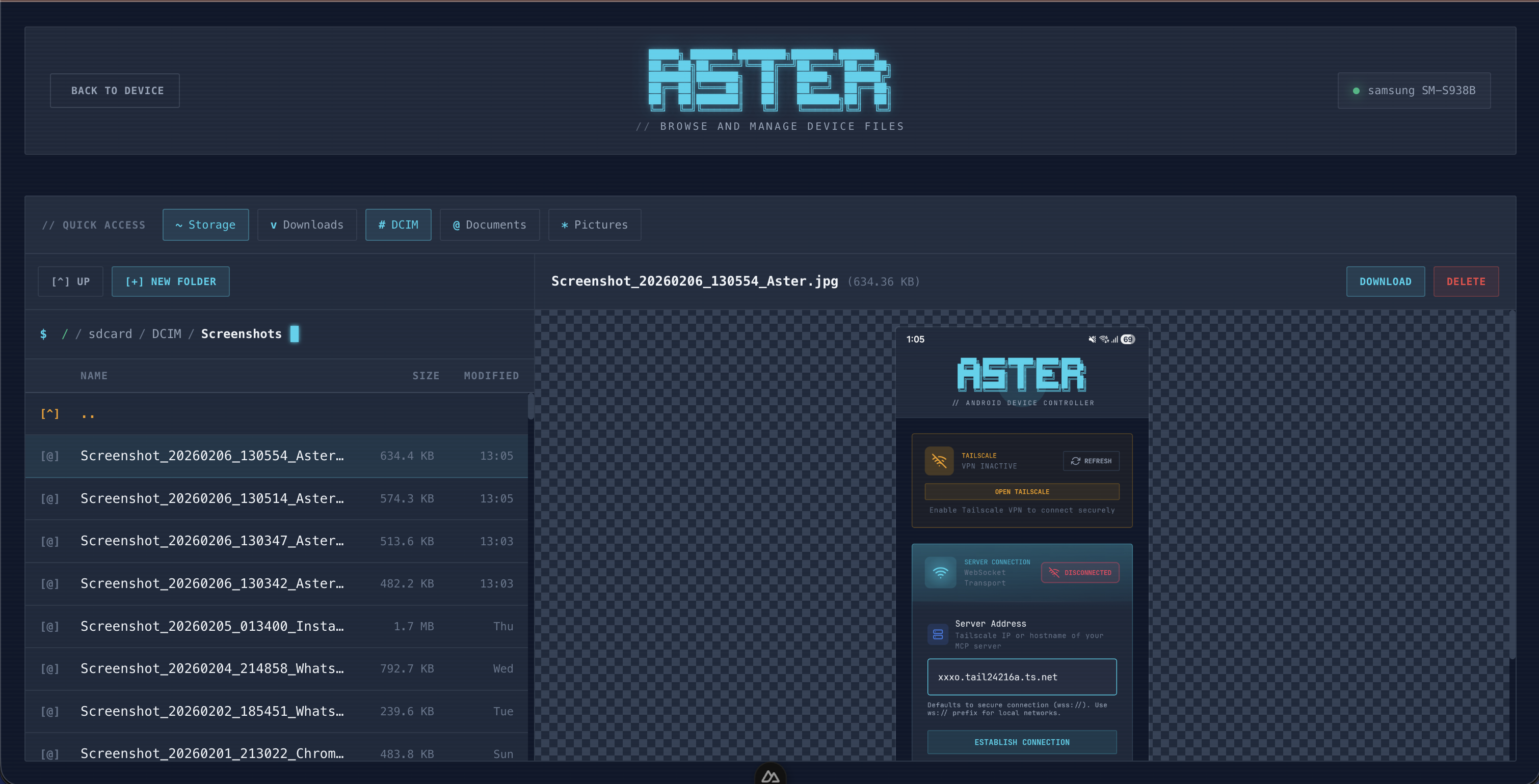 File Browser & Preview