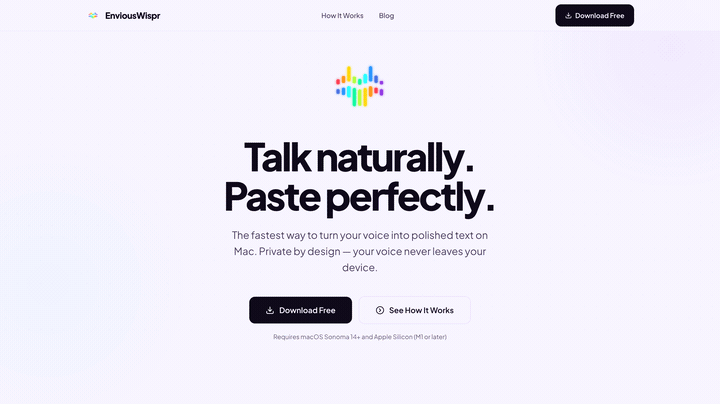 EnviousWispr screenshot 1