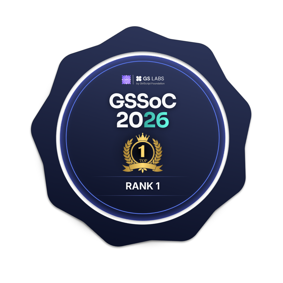 GSSoC Rank 1