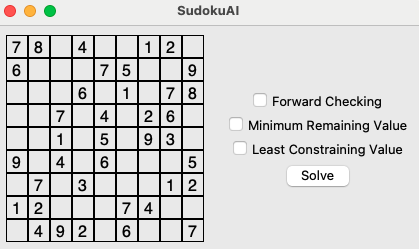 Sudoku Solver GUI