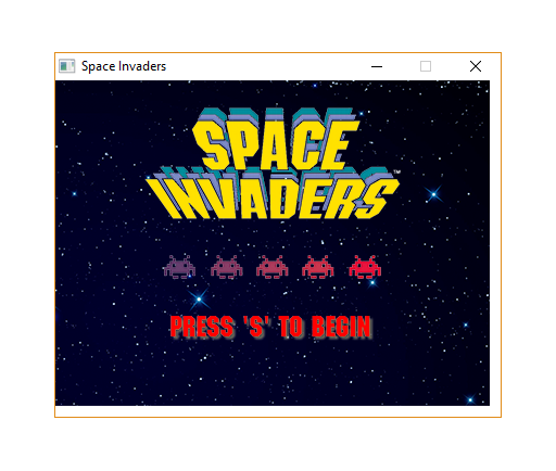 Space Invaders on a Windows machine