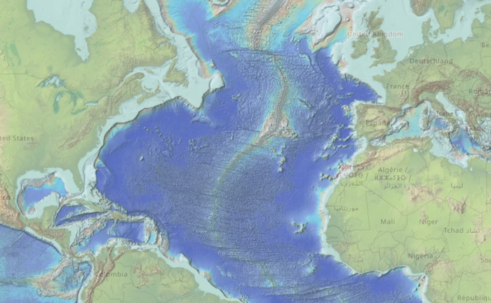 Example color-relief hillshaded output