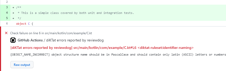 Checkstyle-XML reporting assisted by reviewdog